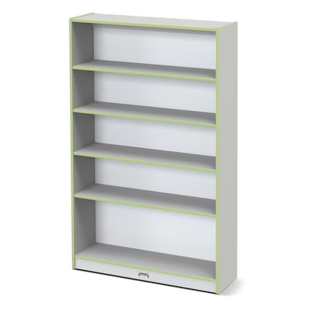 Jonti-Craft Rainbow Accents Tall Bookcase, Key Lime Green 0972JC130